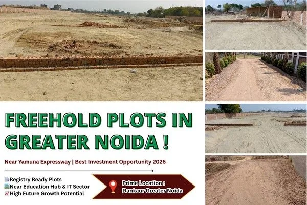 Freehold Plots in Greater Noida near Yamuna Expressway. Strategic location in Dankaur