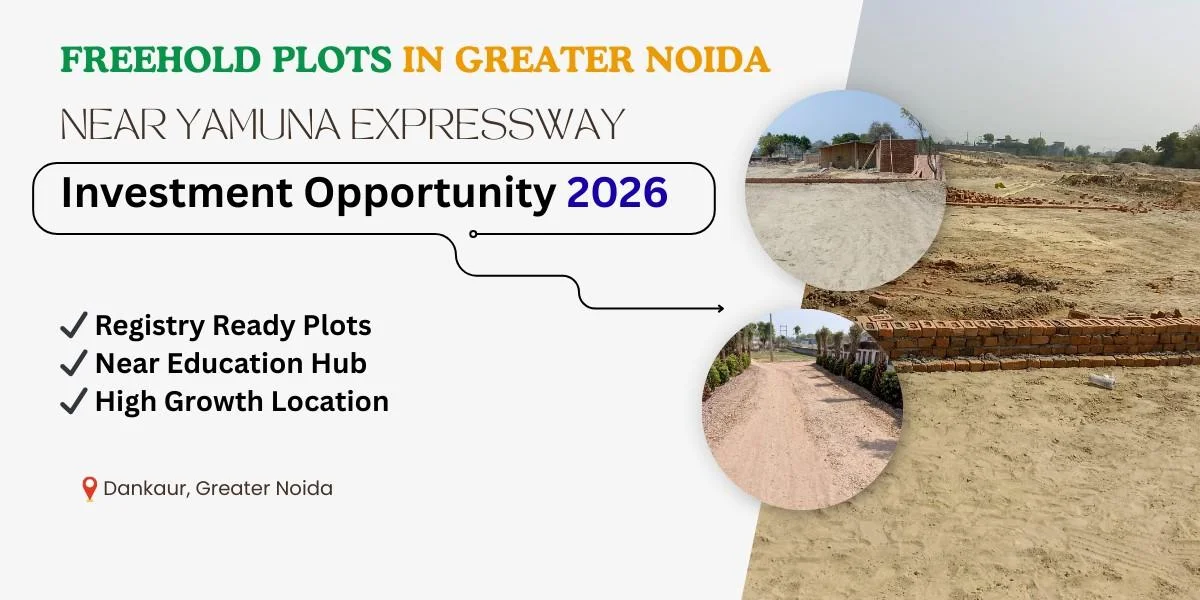 Freehold Plots in Greater Noida near Yamuna Expressway. Strategic location in Dankaur